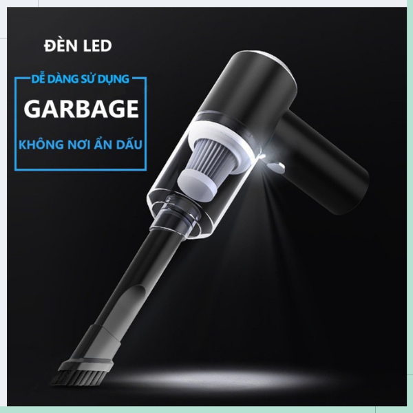 Máy hút bụi cầm tay GOGINDSHOP Mini không dây lực hút siêu mạnh sử dụng hút bụi ô tô, giường ngủ, máy tính, kẽ bàn ghế