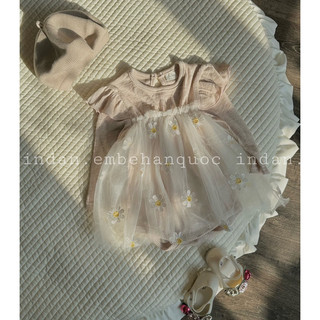 |Made in Korea| Bodysuit hoa cúc cho bé gái Hàn Quốc hãng Choucream