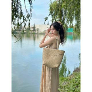 [RÁCH STORE] ĐẦM MAXI 2 DÂY ĐAN LƯNG ( 48145 )
