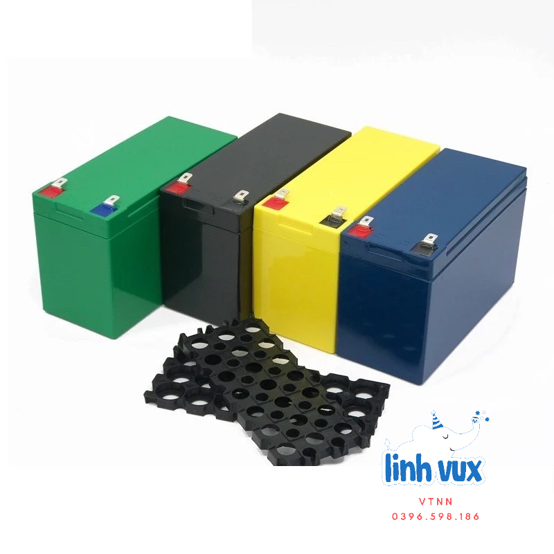 Vỏ hộp ắc quy 18650 lithium, tối đa 21 cell pin, vỏ pin
