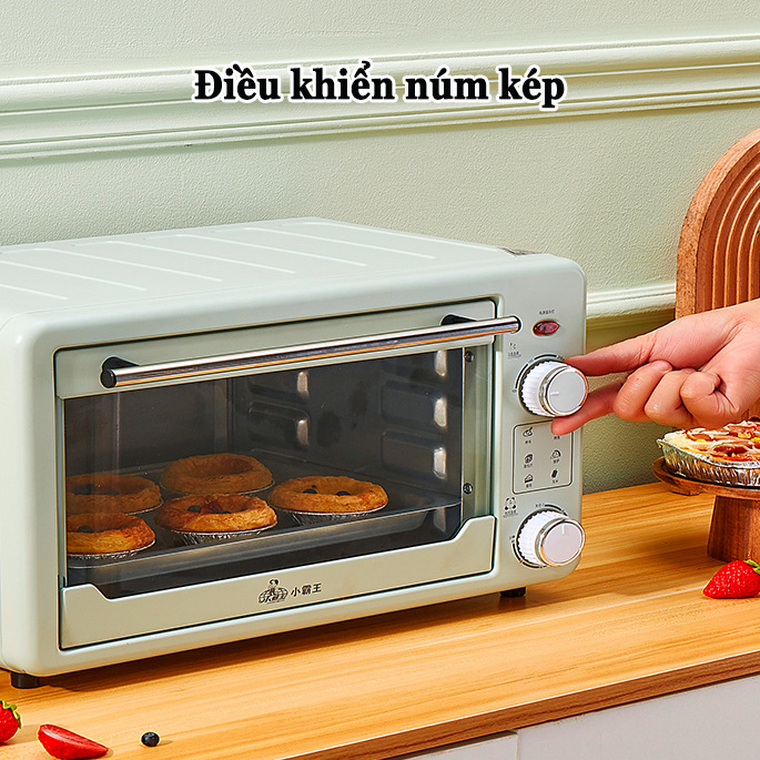 Lò nướng đa năng 22L Lò nướng bánh có chảo nướng 1000W Hộ gia đình lò nướng điện Nướng bánh quy, bánh trứng, cánh gà