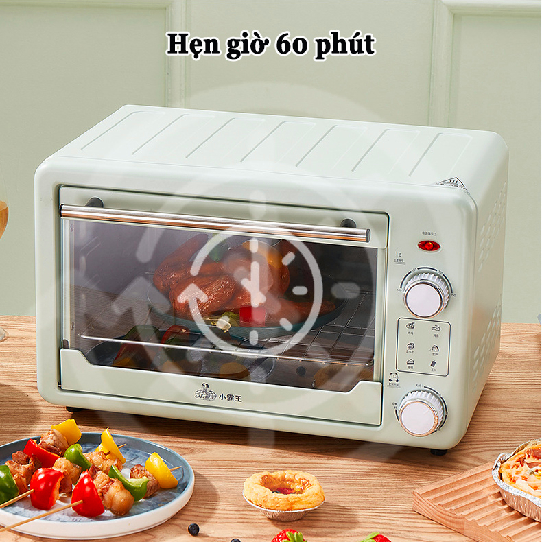 Lò nướng đa năng 22L Lò nướng bánh có chảo nướng 1000W Hộ gia đình lò nướng điện Nướng bánh quy, bánh trứng, cánh gà