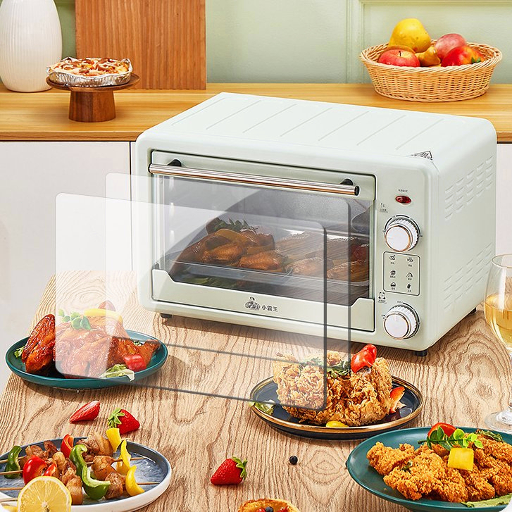 Lò nướng đa năng 22L Lò nướng bánh có chảo nướng 1000W Hộ gia đình lò nướng điện Nướng bánh quy, bánh trứng, cánh gà
