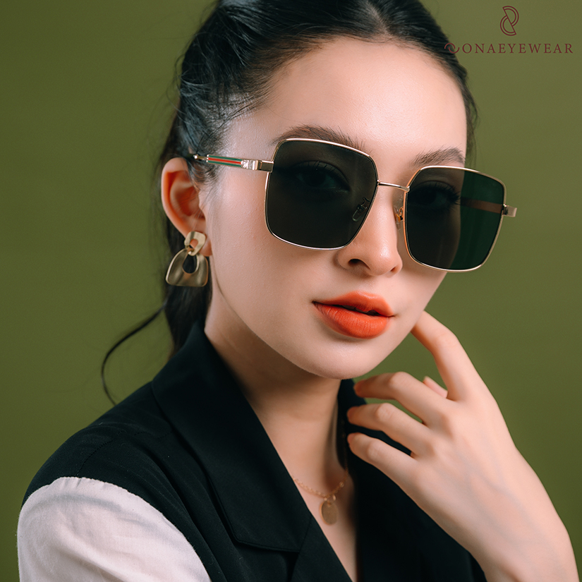 Kính râm - SONA EYEWEAR - Bản Cao Cấp  Nữ, Tròng Polycarbonate Gọng Kim Loại, Chống tia UV400