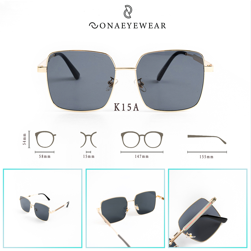 Kính râm - SONA EYEWEAR - Bản Cao Cấp  Nữ, Tròng Polycarbonate Gọng Kim Loại, Chống tia UV400