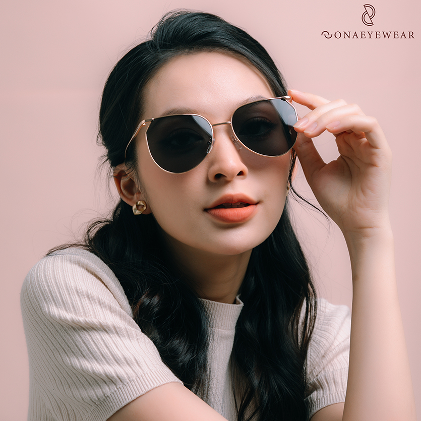 Kính râm - SONA EYEWEAR - Bản Cao Cấp  Nữ, Tròng Polycarbonate Gọng Kim Loại, Chống tia UV400