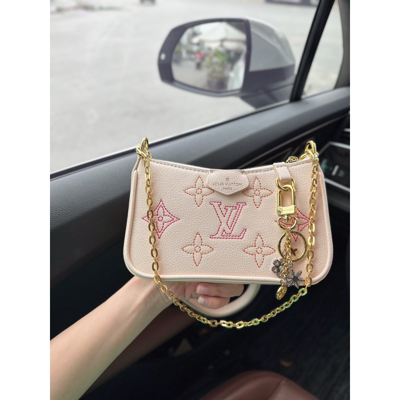 Túi LV Easy Pouch super size 20x11cm da thật 2 màu fullbox nam châm