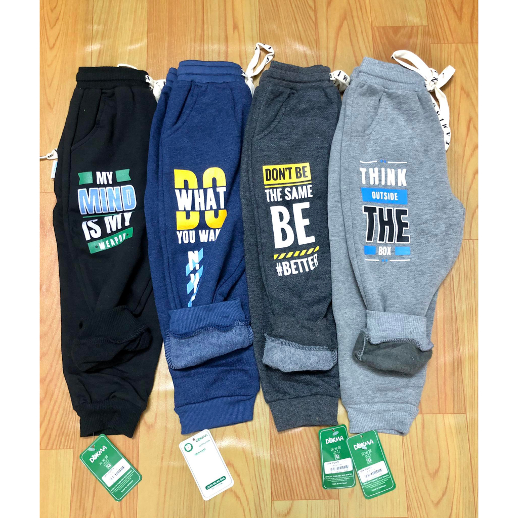 Quần dài cotton lót nỉ DQ1229 DQ1854