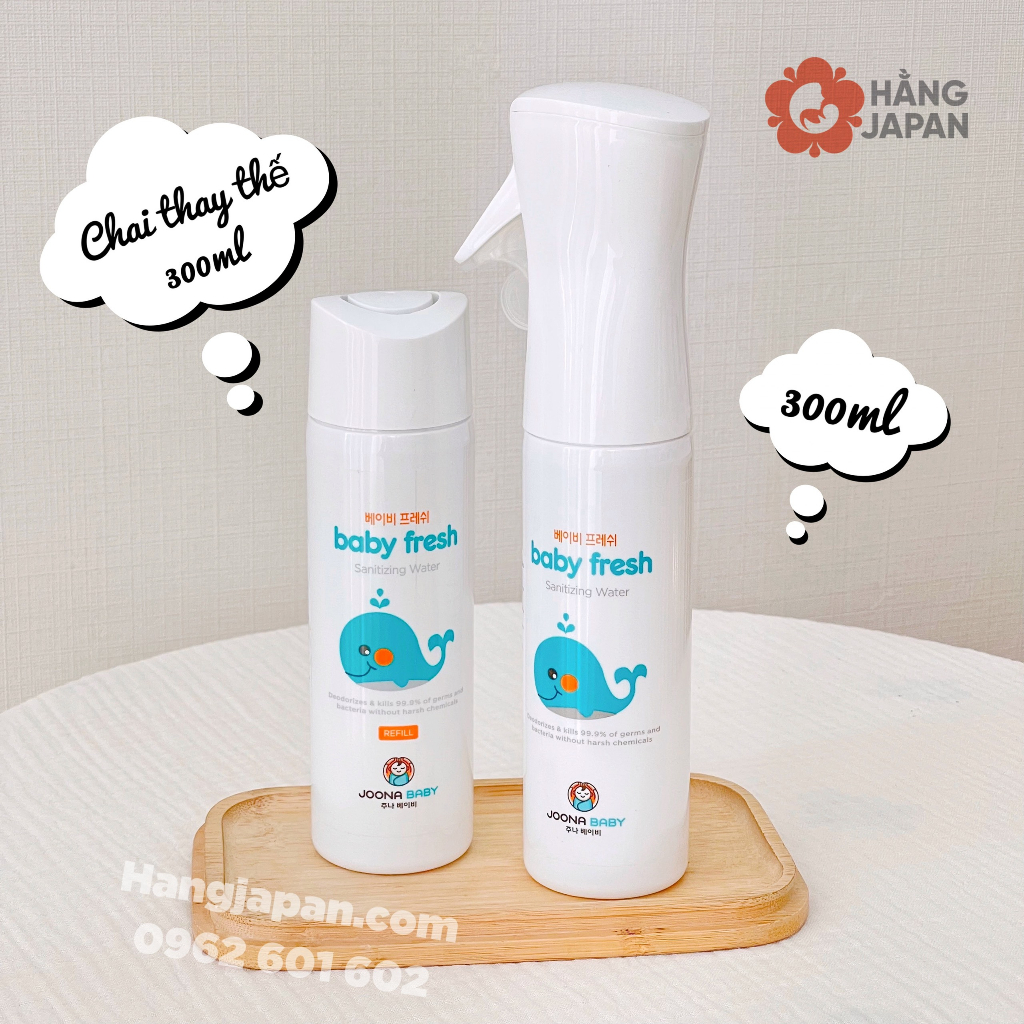 Chai xịt rửa tay diệt khuẩn Baby Fresh cho bé và gia đình
