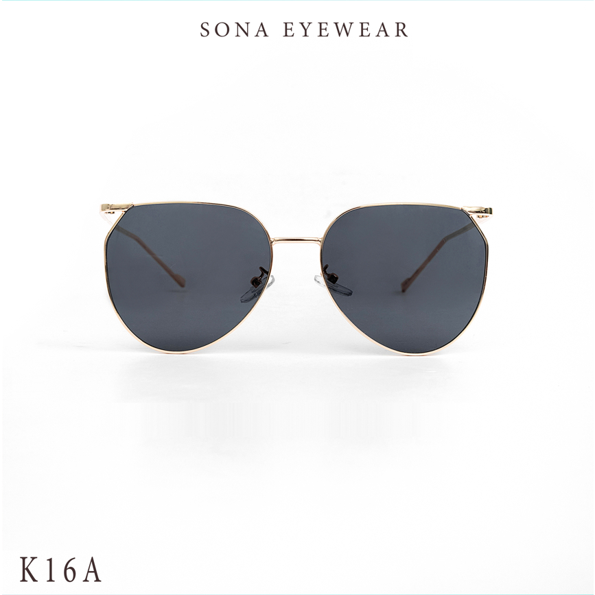 Kính râm - SONA EYEWEAR - Bản Cao Cấp  Nữ, Tròng Polycarbonate Gọng Kim Loại, Chống tia UV400