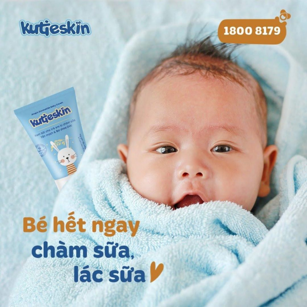 Kutieskin 30gr dành cho da em bé bị chàm sữa, mụn sữa, viêm da cơ địa - KKC01