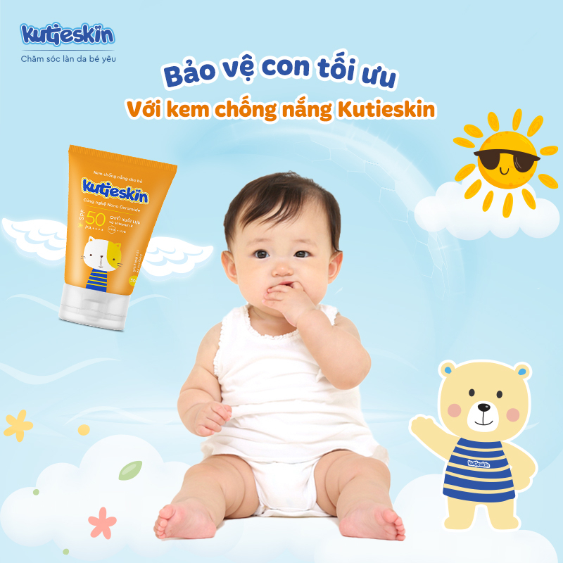 Kem chống nắng cho bé Kutieskin 30g