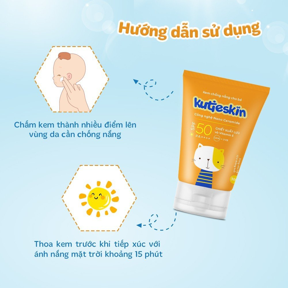 Kem chống nắng cho bé Kutieskin 30g