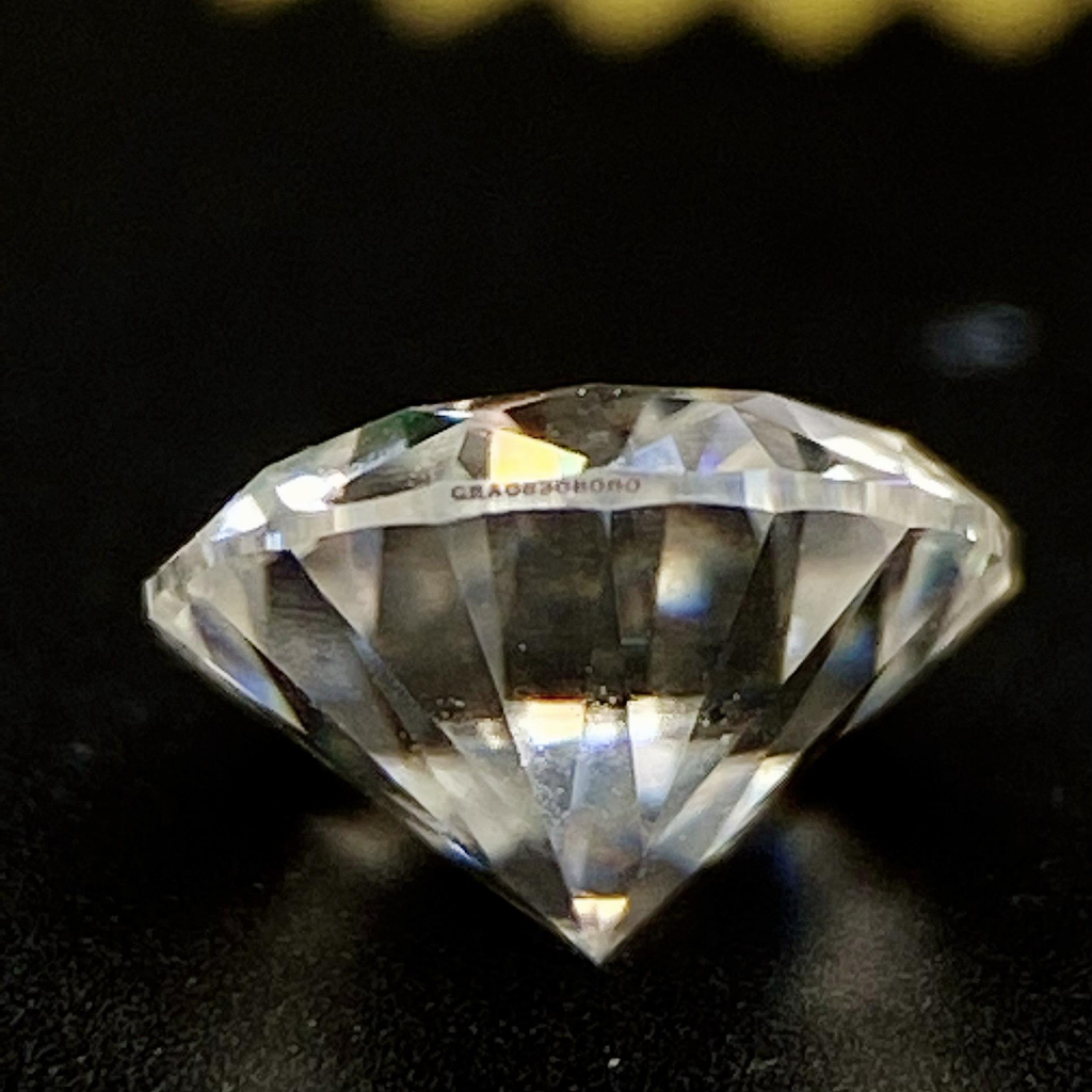 Đá nhân tạo Moissanite trắng 57 giác cắt MW57