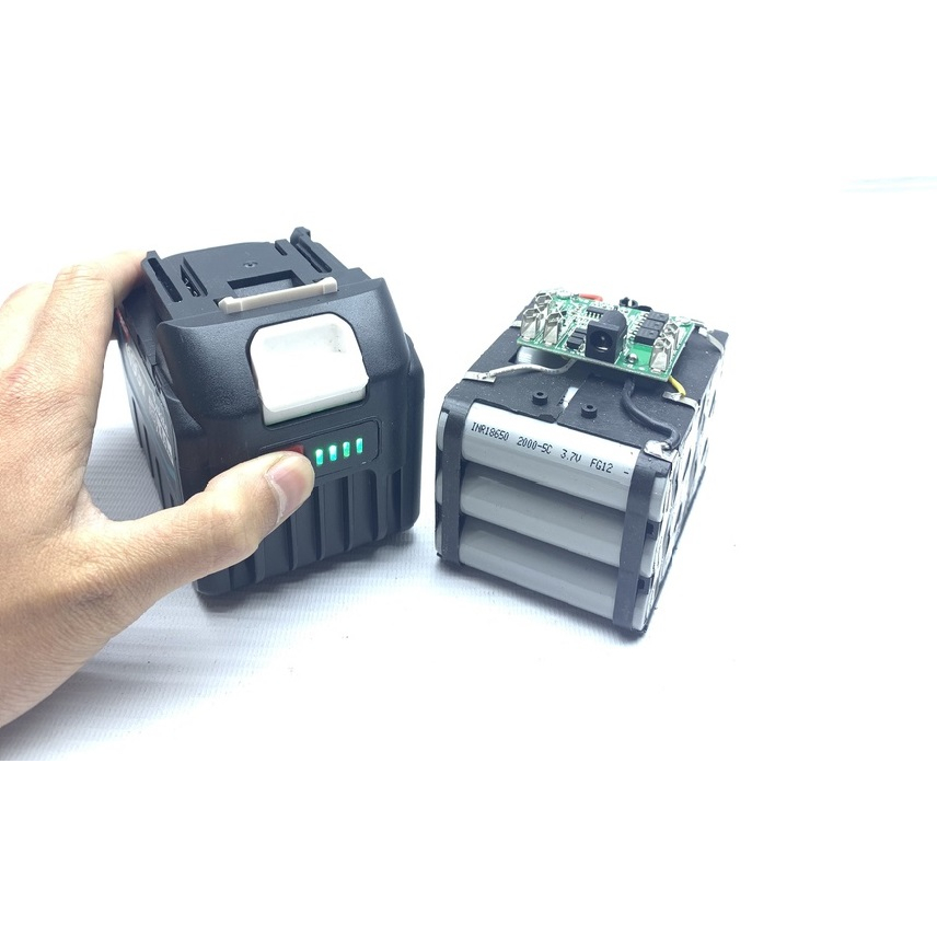 Pin makita 5S 21V cell Lishen Xám 2500mAh Đóng sẵn + Mạch bảo vệ 65A