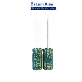 Tụ hóa 25v 220uf 6x12mm tần số cao ilinhkien