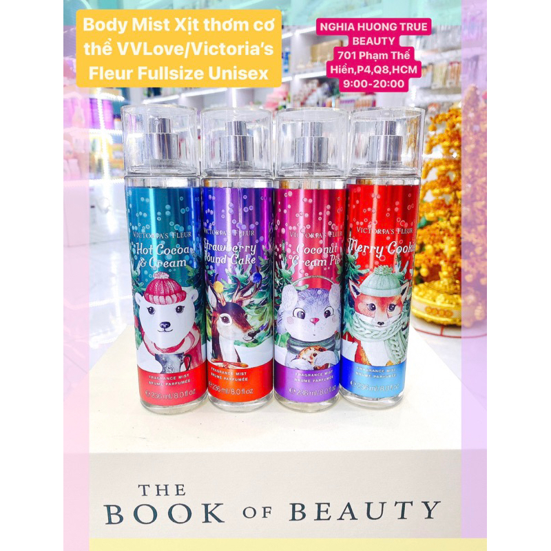 Body mist xịt thơm cơ thể Vvlove/ Victoria Fleur Fullsize 236ml Nam - Nữ - Unisex