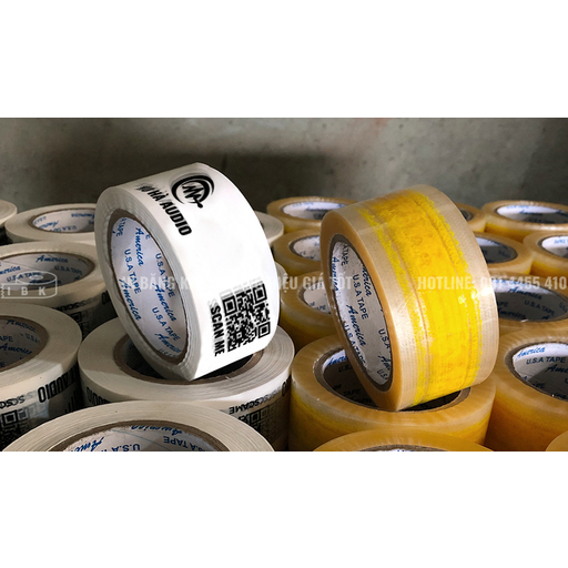 BĂNG KEO IN logo, in chữ theo yêu cầu số lượng 600 cuộn