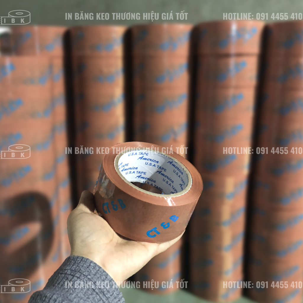 BĂNG KEO IN logo, in chữ theo yêu cầu số lượng 600 cuộn