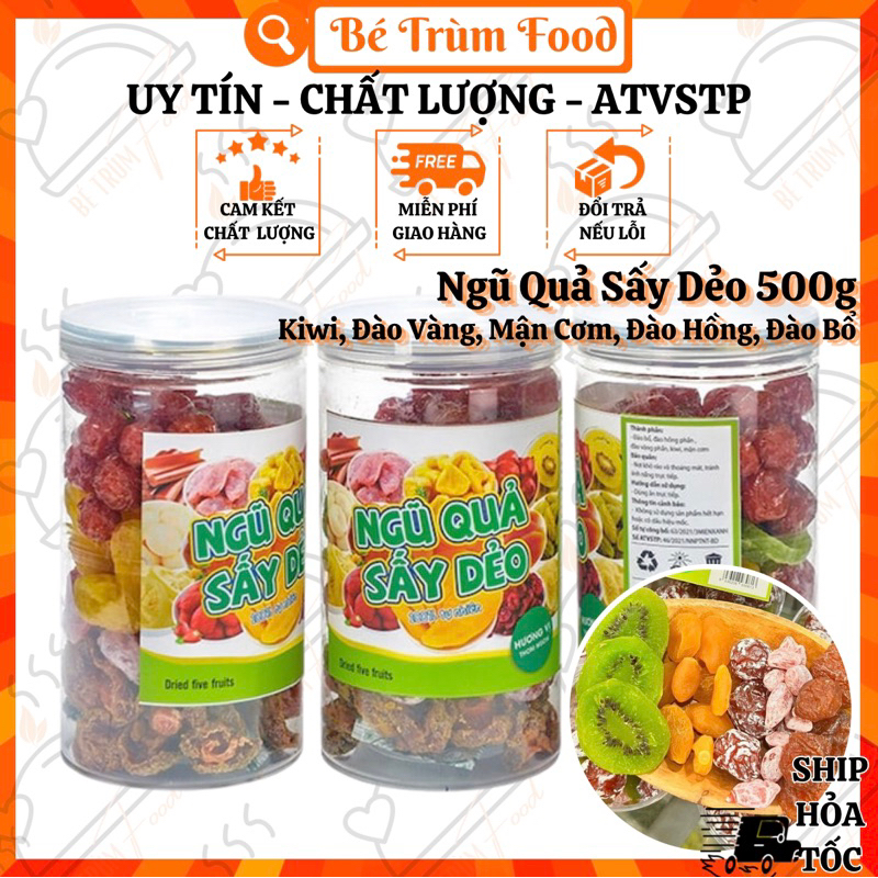 Mứt Ô Mai Ngũ Quả Siêu Ngon 500g 𝐅𝐫𝐞𝐞𝐒𝐡𝐢𝐩 (Hình Thật 100%) Bé Trùm Food