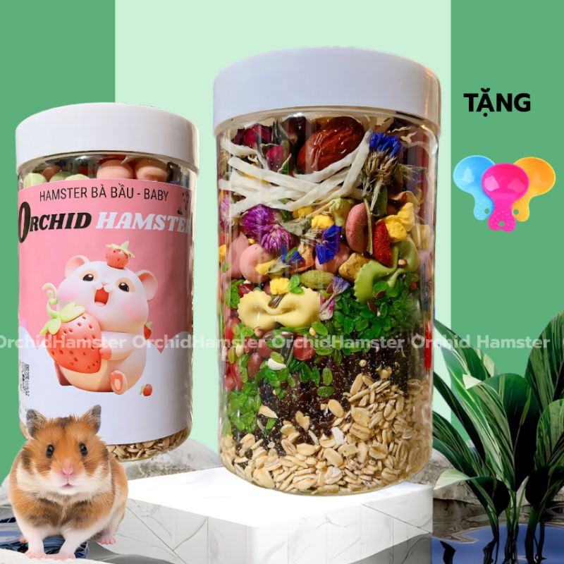 Thức Ăn Hamster Bầu Bì & Baby Đầy Đủ Dinh Dưỡng Cho Các Bé Baby Cùng Hamster Mẹ