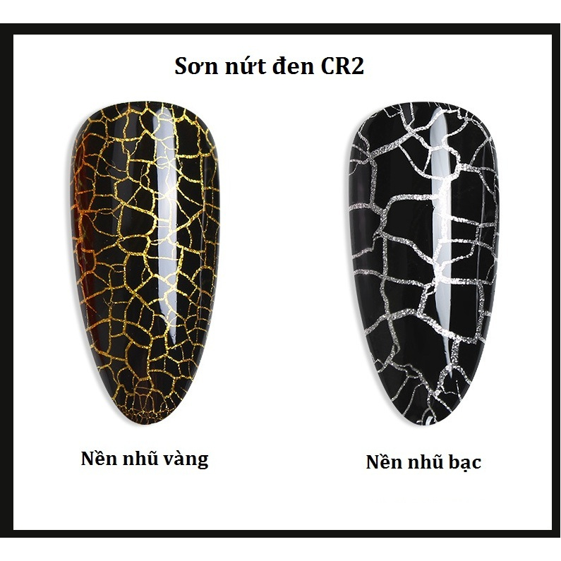 Sơn Gel Nứt Đen AS - Cần Máy Hơ GEL