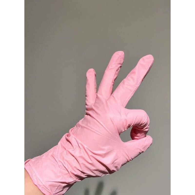 Găng tay cao su Qitu 30 chiếc làm nhà bếp siêu dai rửa chén bát dài dai bền dày size S chống hóa chất giá rẻ hồng