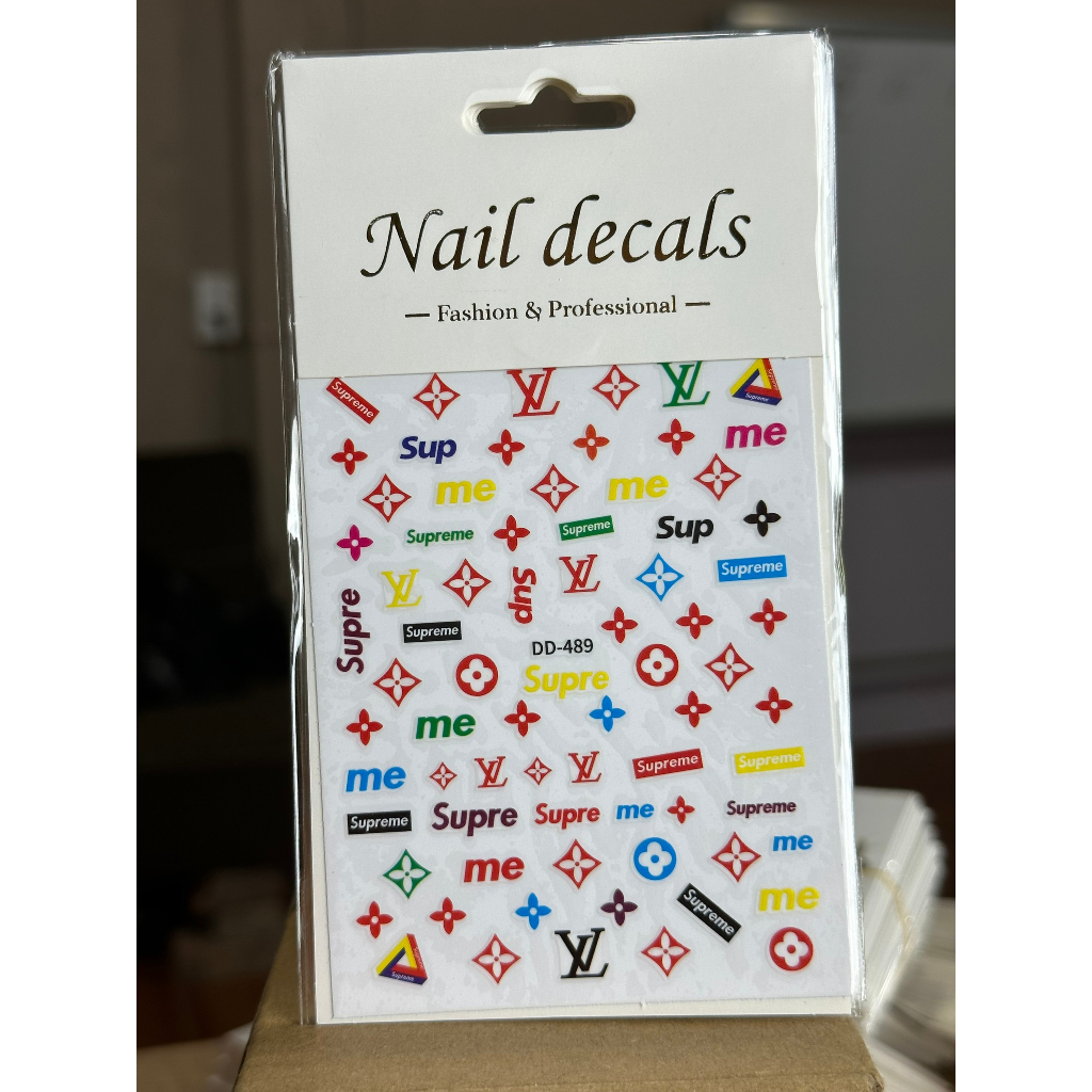 Miếng dán móng tay 3D nail sticker chủ đề họa tiết