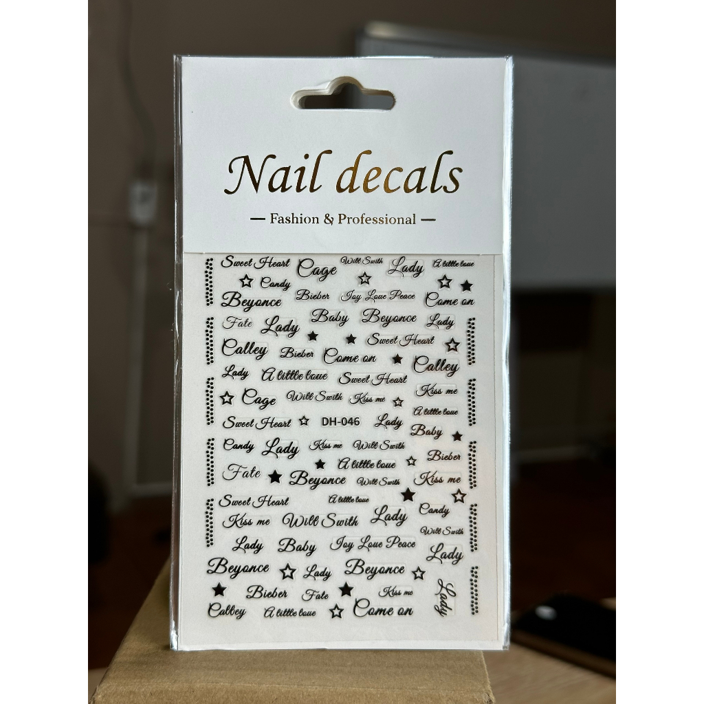 Miếng dán móng tay 3D nail sticker chủ đề họa tiết