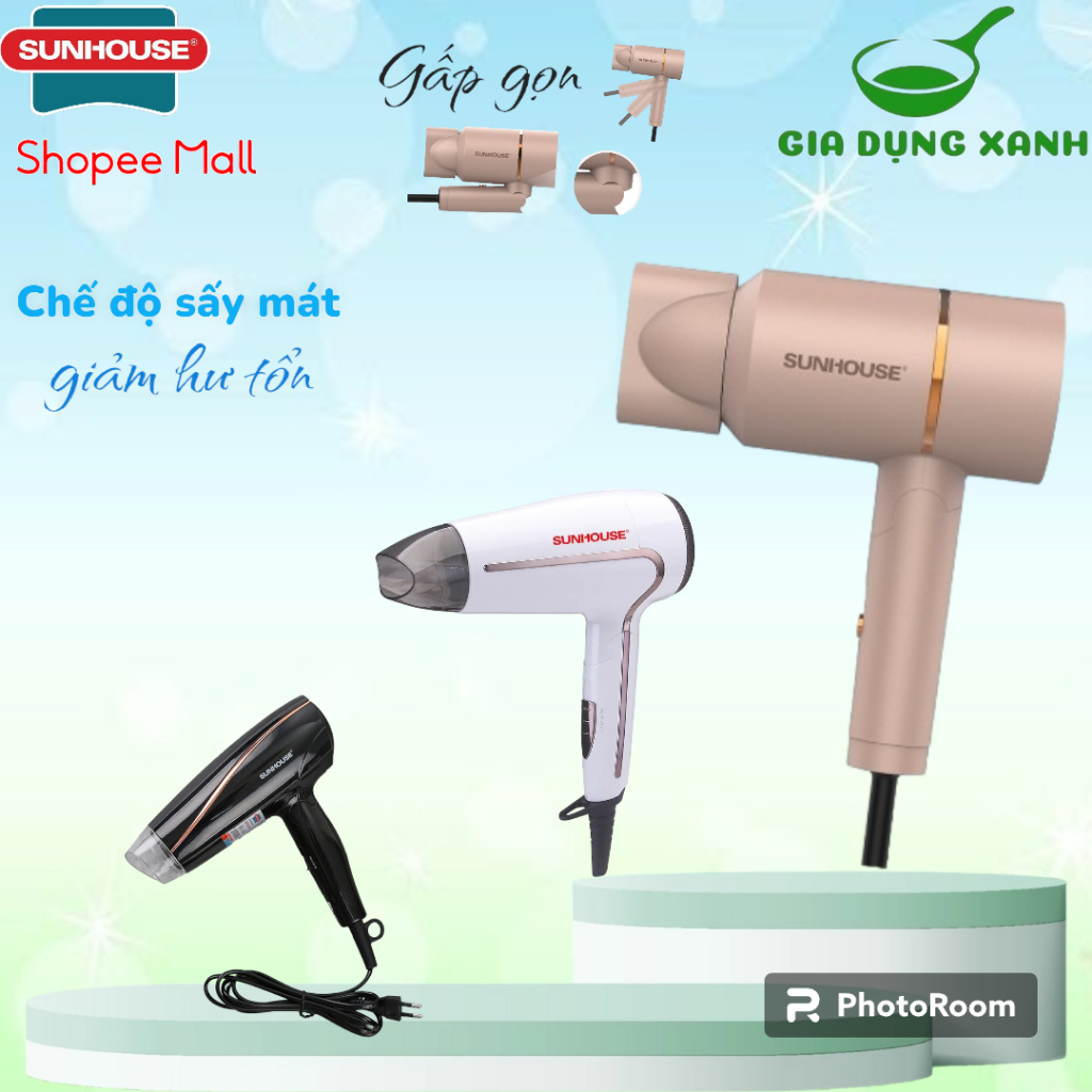 Máy Sấy Tóc Nóng Lạnh SUNHOUSE SHD2313 , SHD2306  Bảo Hành Chính Hãng Toàn Quốc 12 Tháng