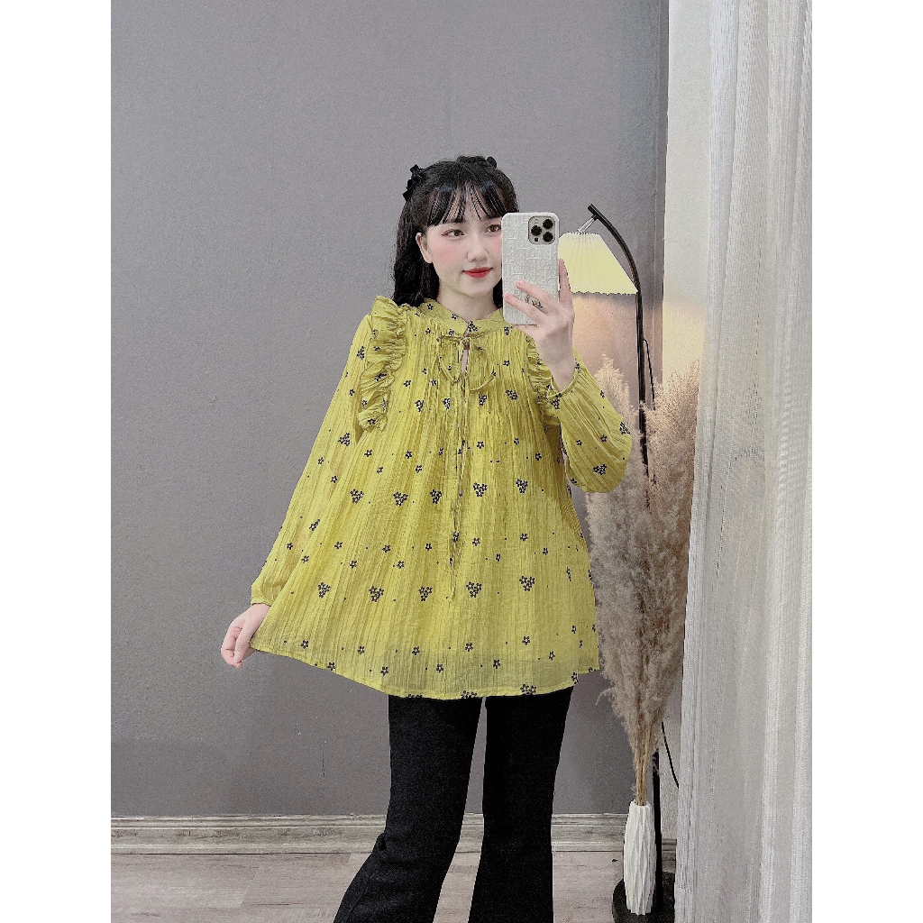 Áo bầu siêu hot, freesize từ 43-68kg☘️ áo bà bầu cao cấp chất đũi siêu mát siêu mềm ko nhăn