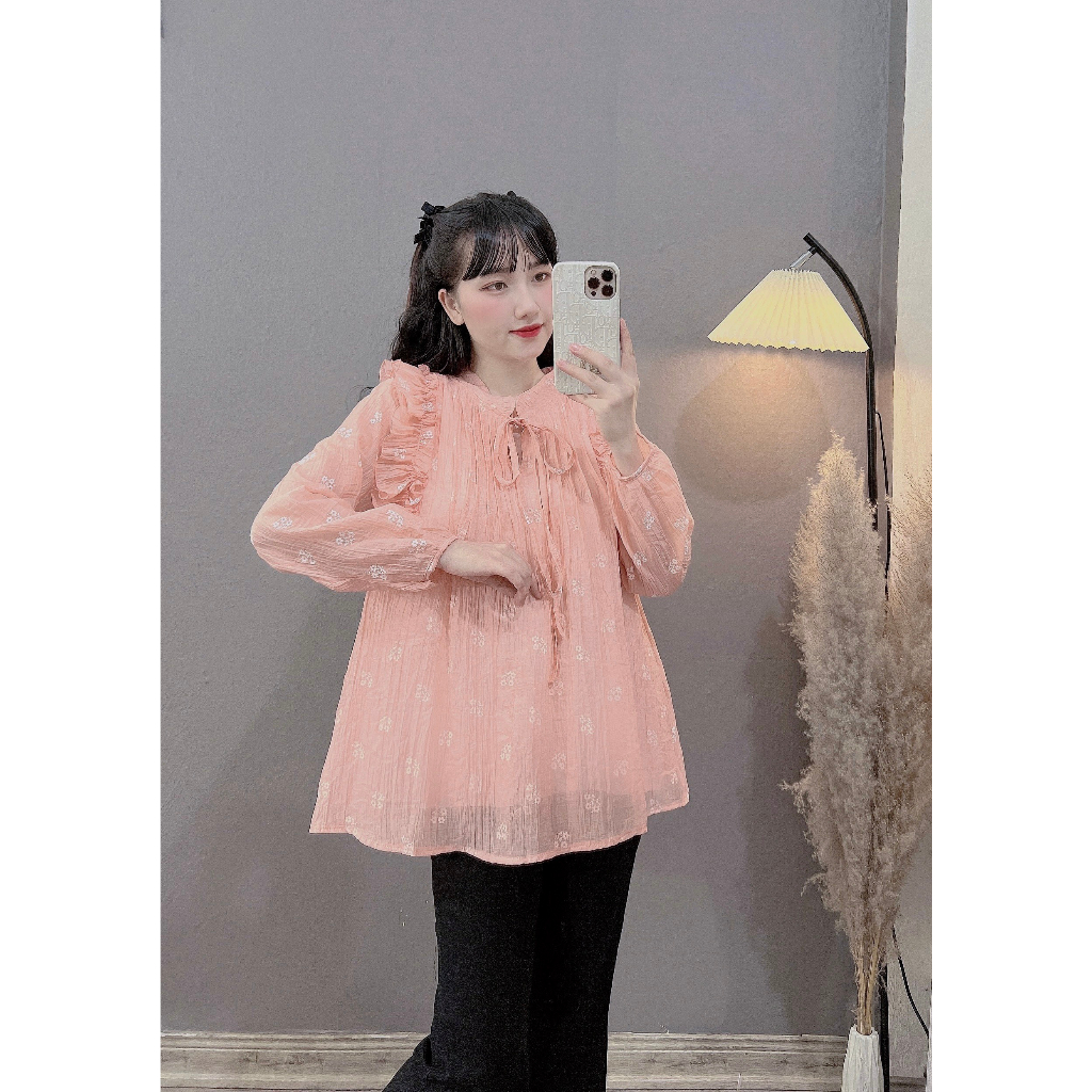 Áo bầu siêu hot, freesize từ 43-68kg☘️ áo bà bầu cao cấp chất đũi siêu mát siêu mềm ko nhăn