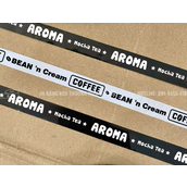 Băng keo in logo, in chữ size 15mm dán ly, dán hộp