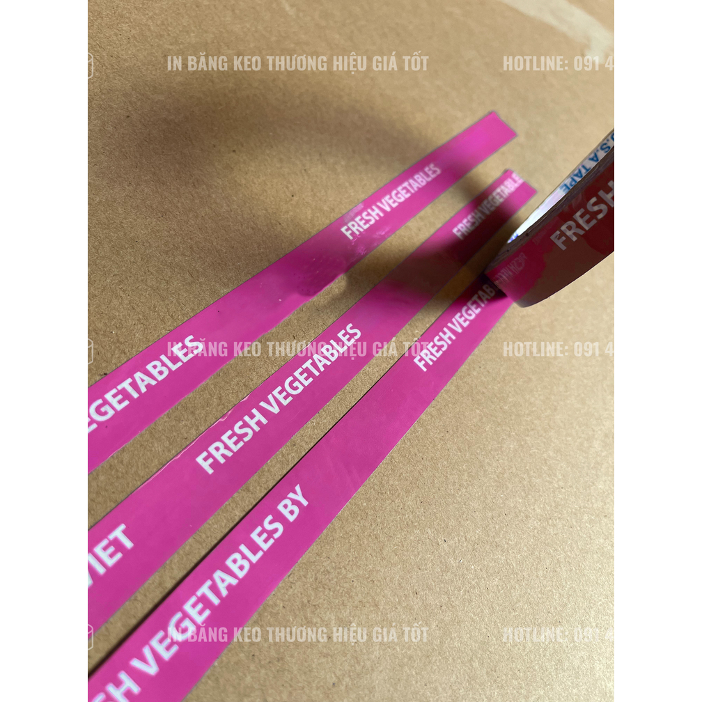 Băng keo màu IN LOGO, IN CHỮ size nhỏ 12mm, 15mm, 18mm, 20mm, 24mm