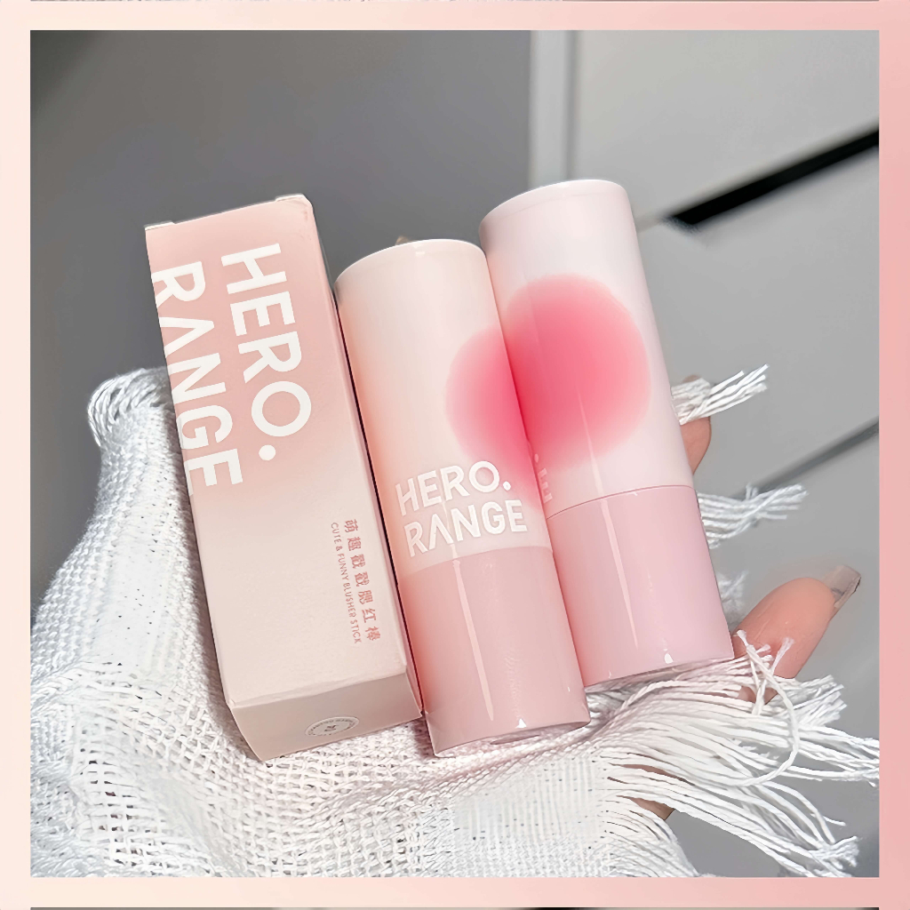 Phấn Má Hồng HERORANGE Dạng Thỏi Có Sẵn Mút Tiện Dụng