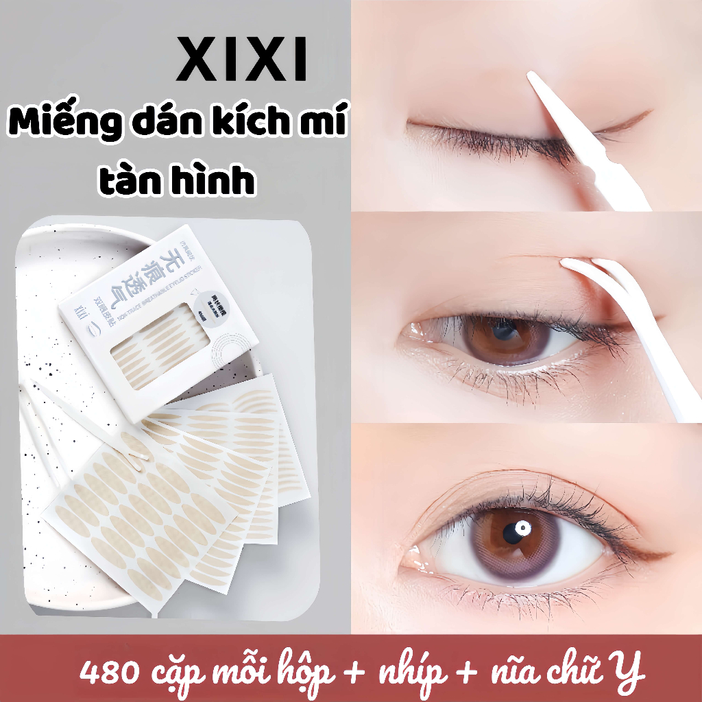 Miếng Dán Kích Mí Tàn Hình XIXI 480 Cặp Mỗi Hộp
