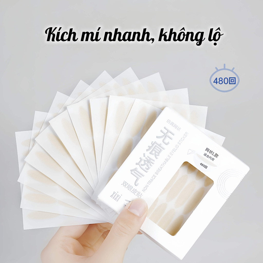 Miếng Dán Kích Mí Tàn Hình XIXI 480 Cặp Mỗi Hộp
