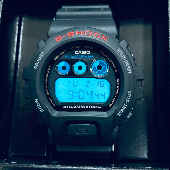 Đồng hồ Casio nam G-Shock DW-6900-1VDR dây cao su chính hãng