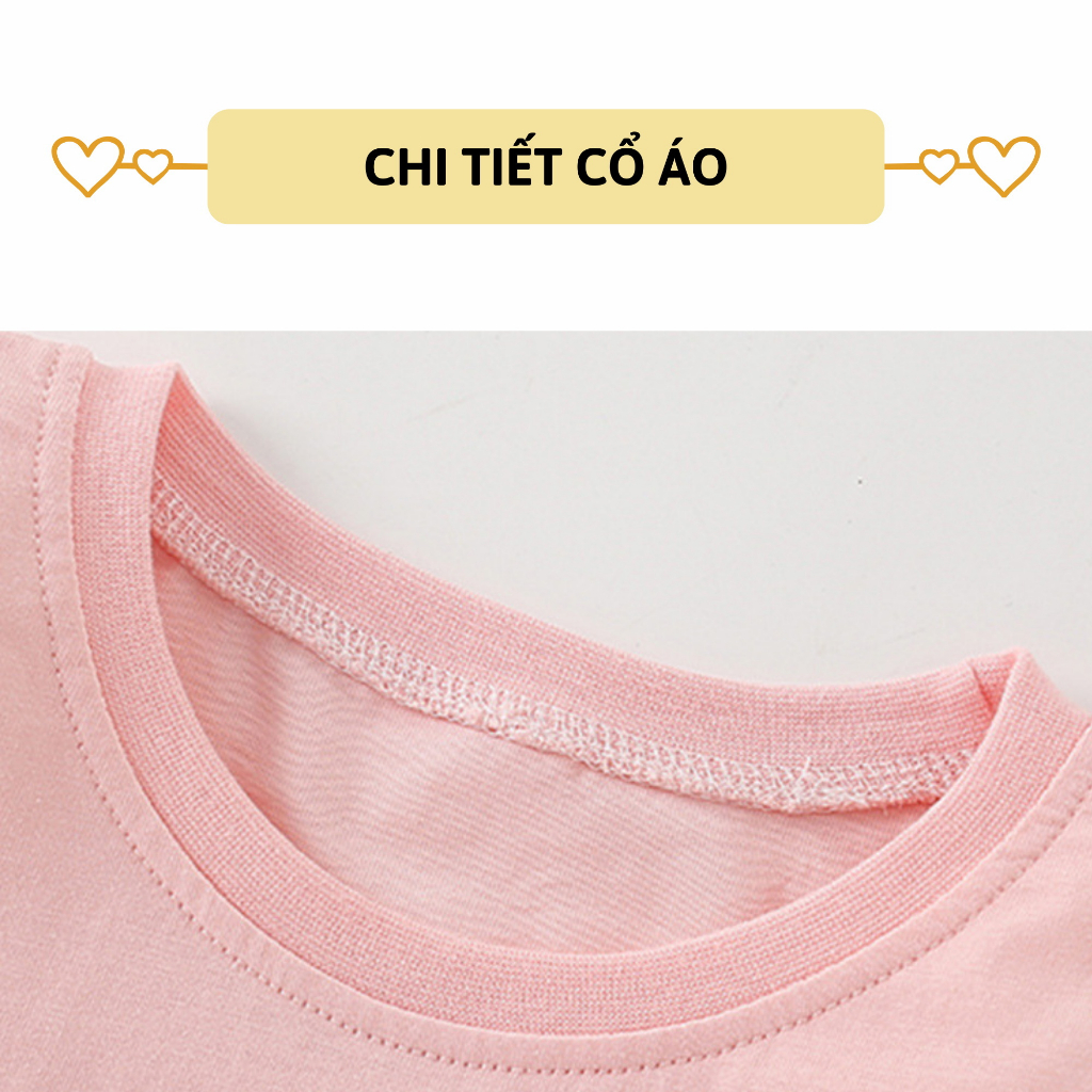 Áo thun dài tay bé gái 27Kids Forest Kingdom áo thu đông 100% Cotton cho trẻ từ 2-10 tuổi GLTS3