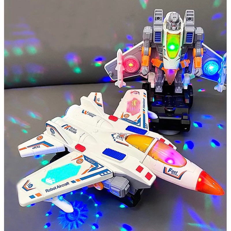 Máy bay biến hình robot cảm biến tránh chướng ngại vật cho bé