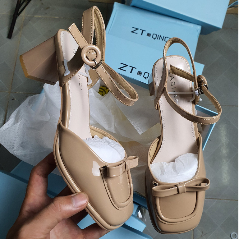 Giày cao gót đế trụ 5cm xinh mã A56