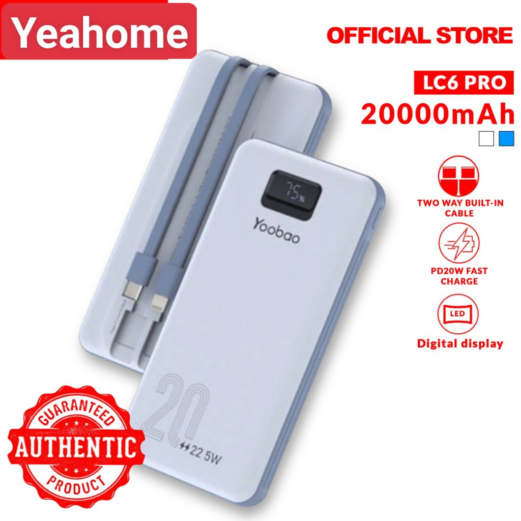 Pin Sạc Dự Phòng M4 Mini 10000mAh, LC6 Pro 20000mah công nghệ sạc nhanh 3.0, Siêu nhẹ, sạc iPhone, iPad Hàng Chính Hãng