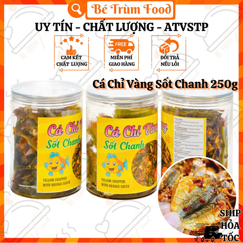 Cá Chỉ Vàng Sốt Chanh 250g 𝐅𝐫𝐞𝐞𝐒𝐡𝐢𝐩 (Hình Thật 100%) Bé Trùm Food