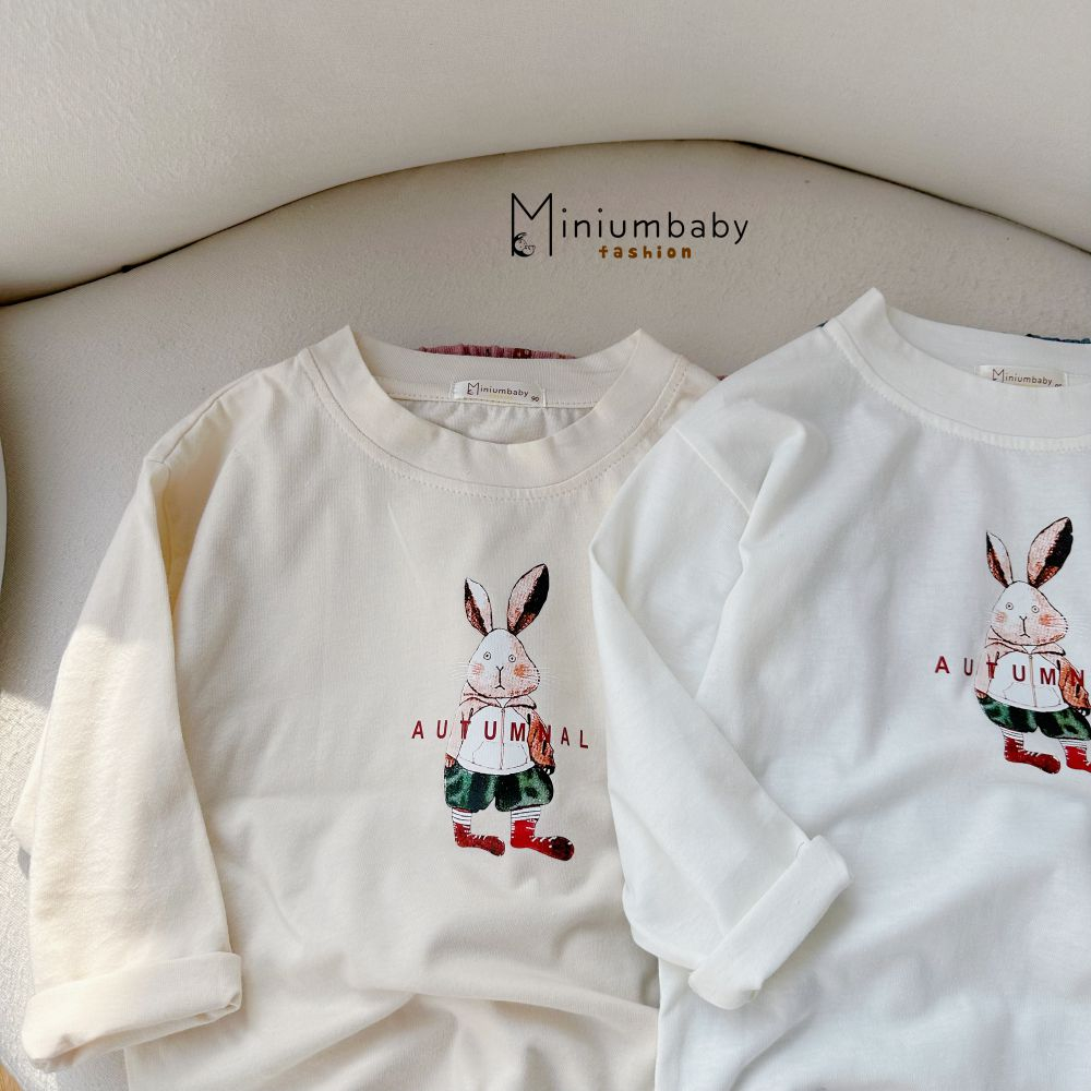 Bộ đồ dài tay quần dài thu đông in hoa cho bé gái chất liệu 100% cotton quần áo trẻ em miniumbabyfashion SB1657