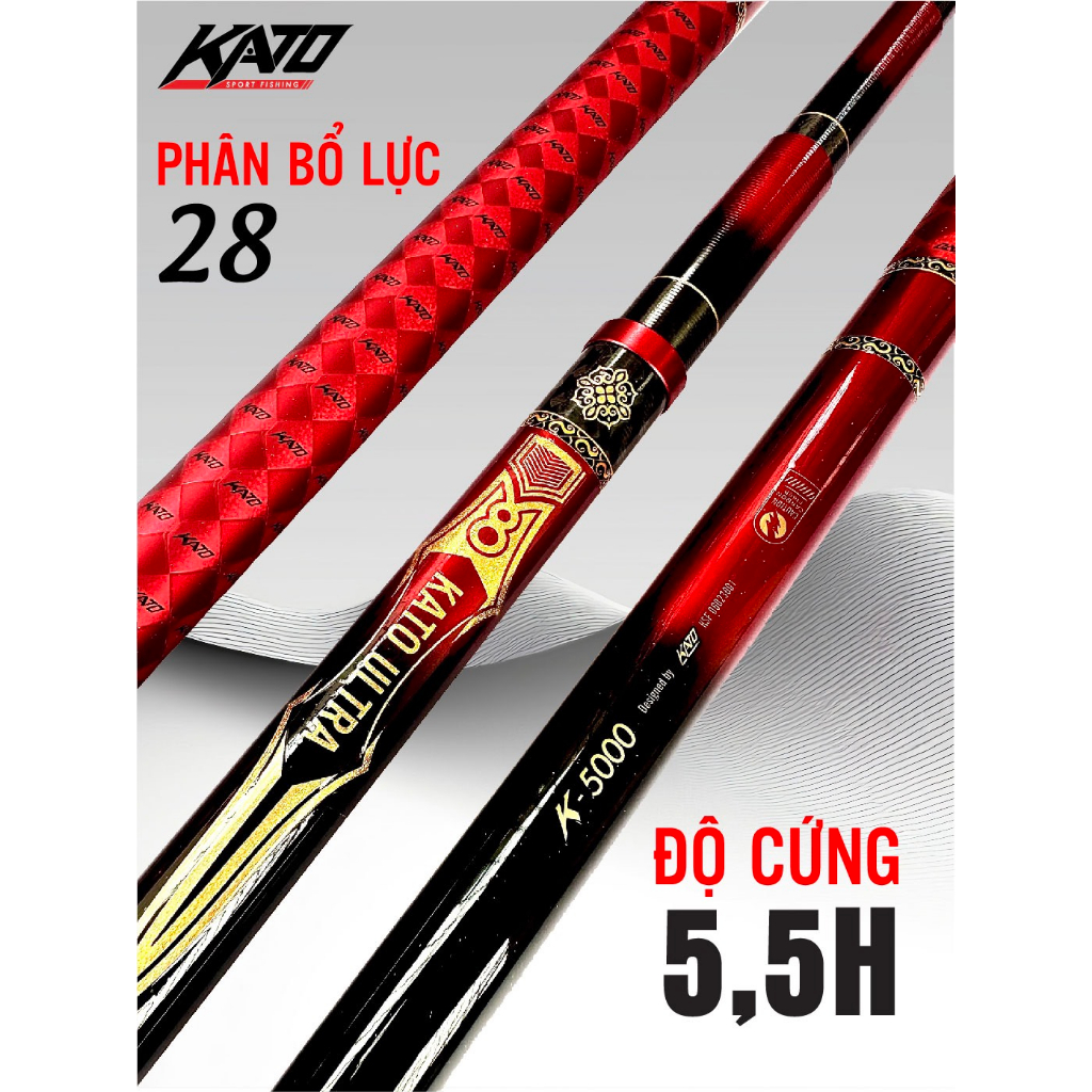 Cần câu đài KATO K-5000 5,5H phân bổ 28 chính hãng