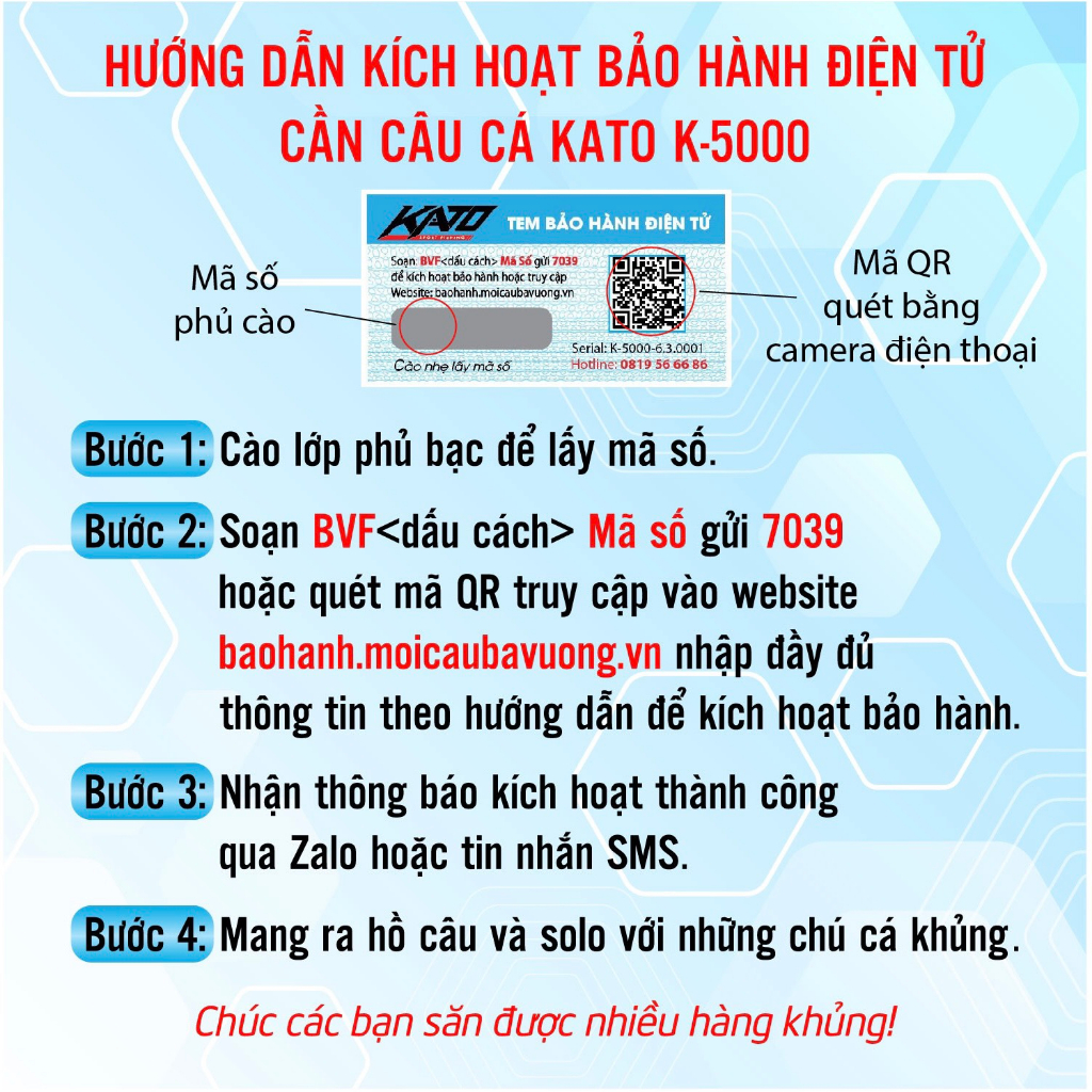 Cần câu đài KATO K-5000 5,5H phân bổ 28 chính hãng