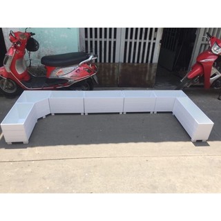 Chậu composite kẻ chỉ 50x20x20