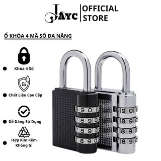 Ổ khóa số 4 mã số , khóa vali xoay vòng bằng hợp kim kẽm cao cấp không gỉ khóa bằng mã số jayc sp41233240
