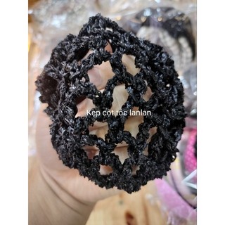 Lưới chụp búi tóc trơn màu đen