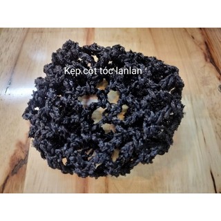 5 cái Lưới chụp búi tóc trơn màu đen